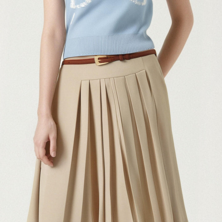 [M31N] Women's Urban Chic Knit Top and Skirt Set Casual Two Piece Outfit 93110