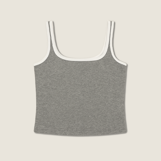 Contrast-Trim Tank Top A10082