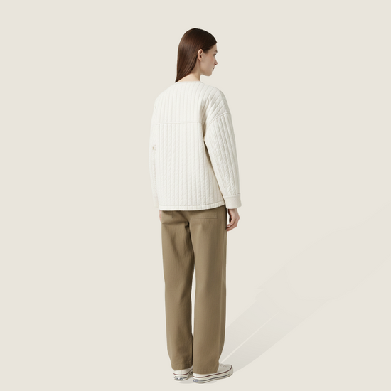 Quilted Cropped Jacket M31N