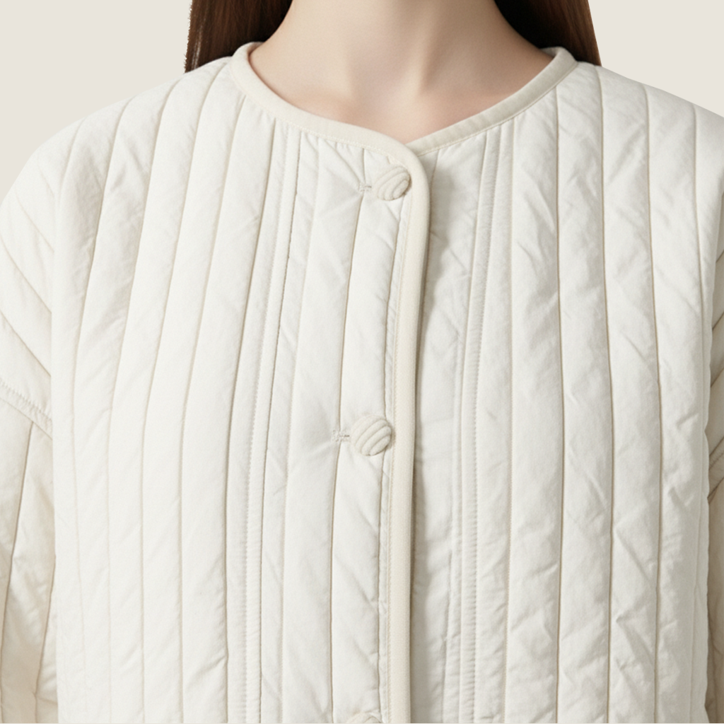 Quilted Cropped Jacket M31N