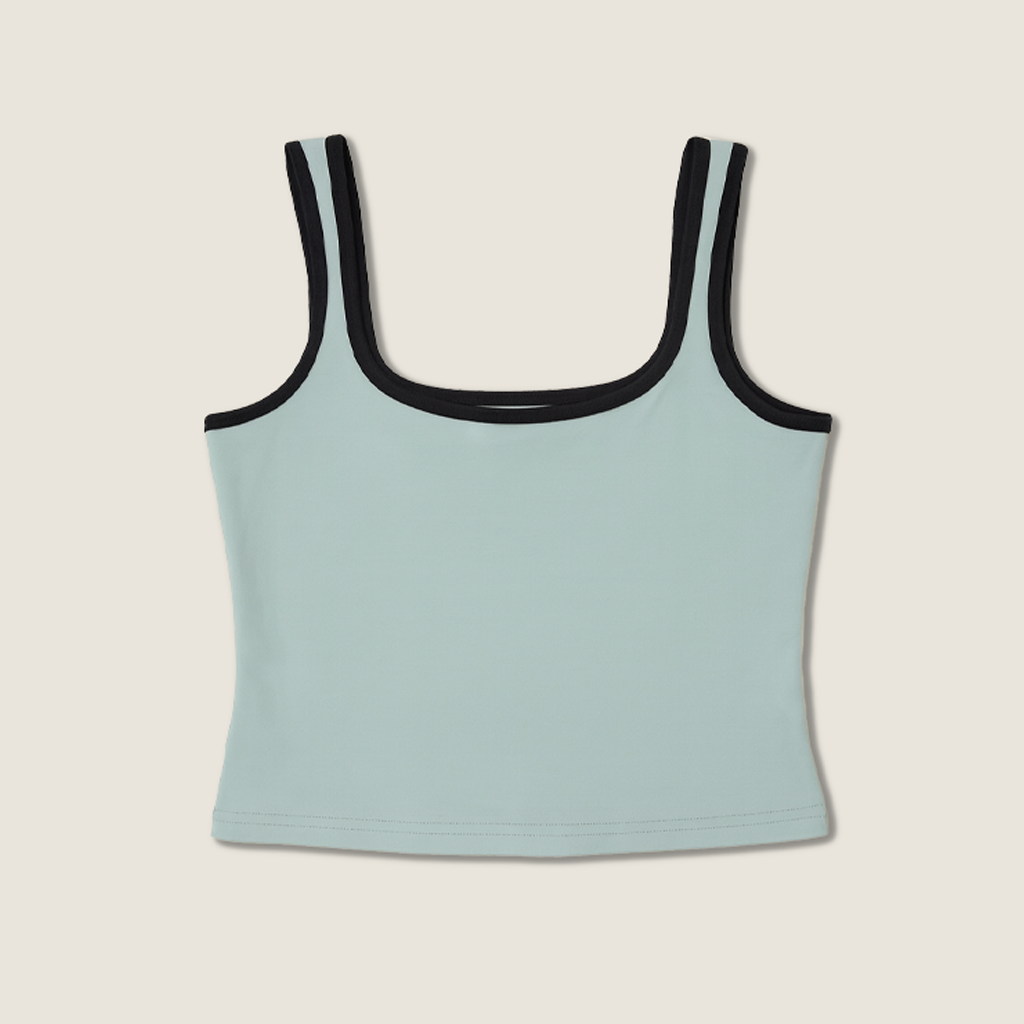 Contrast-Trim Tank Top A10082