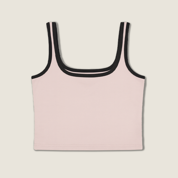 Contrast-Trim Tank Top A10082