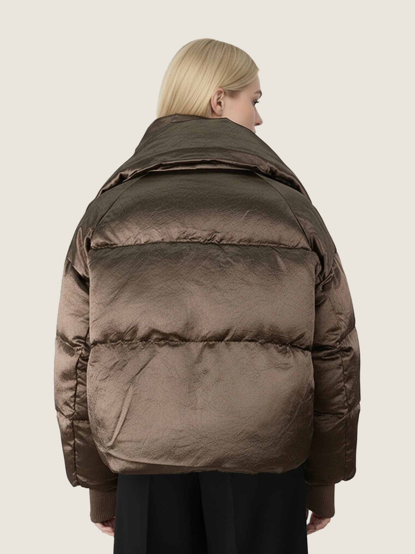 Metallic Acetate Down Jacket M31N