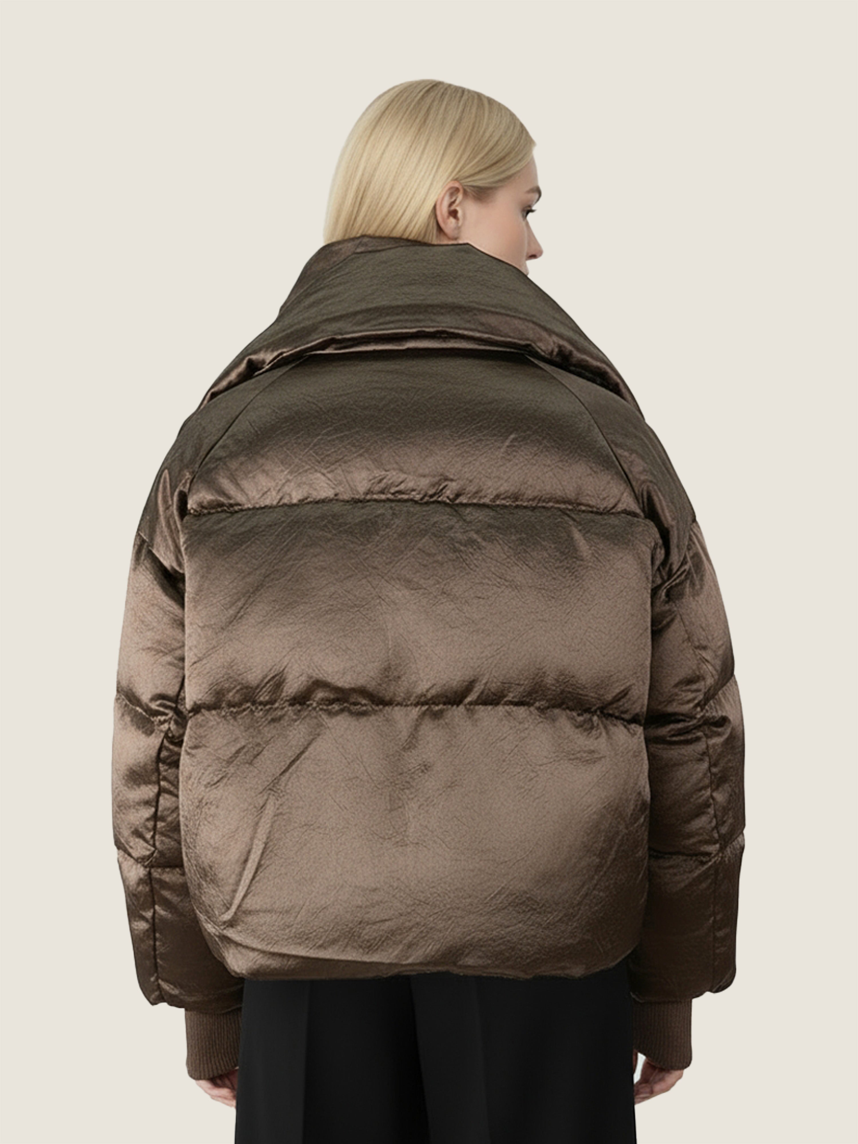 Metallic Acetate Down Jacket M31N