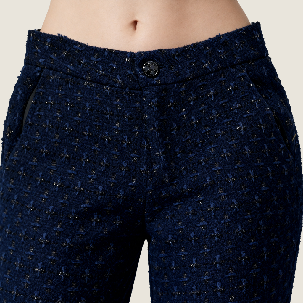 Crew Neck Tweed Two-Piece Set A10301