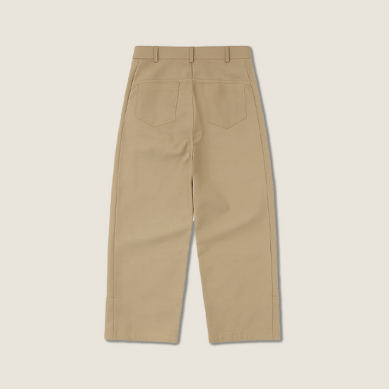 Women's Plain Casual High-Waisted Wide-Leg Pants A10289