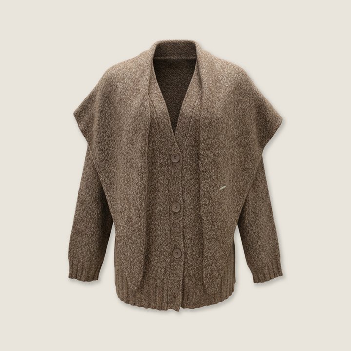 Heathered Knit Cardigan M31N