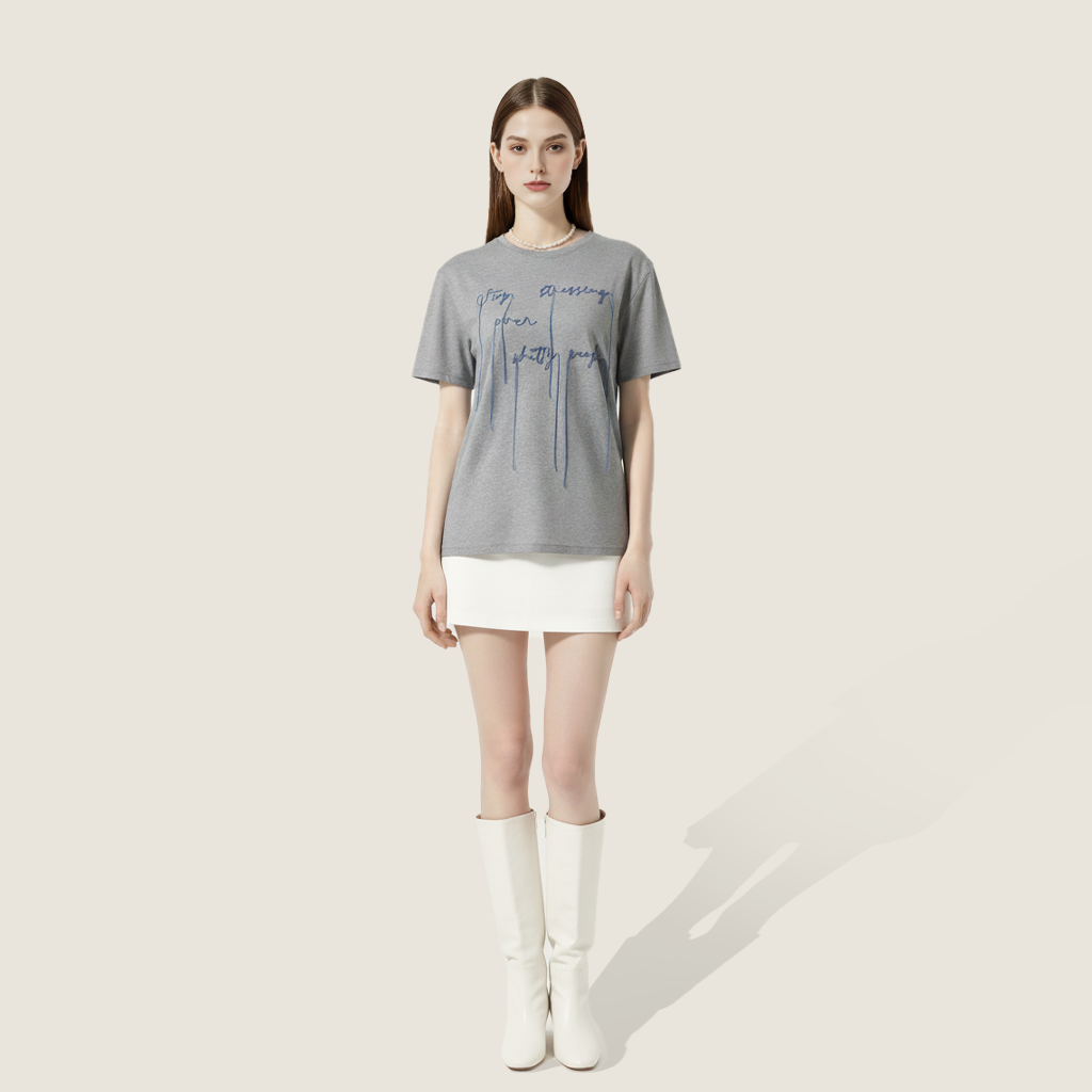 Embroidered Statement T-Shirt M31N