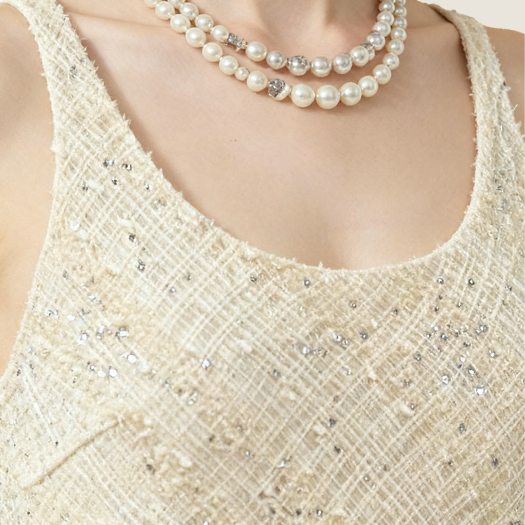 Tweed Suit Midi Dress - M31N