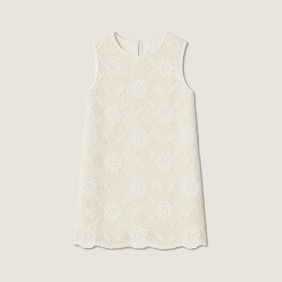 Women's Floral Lace Sleeveless Shift Trendy Casual Party Mini Dress A10215