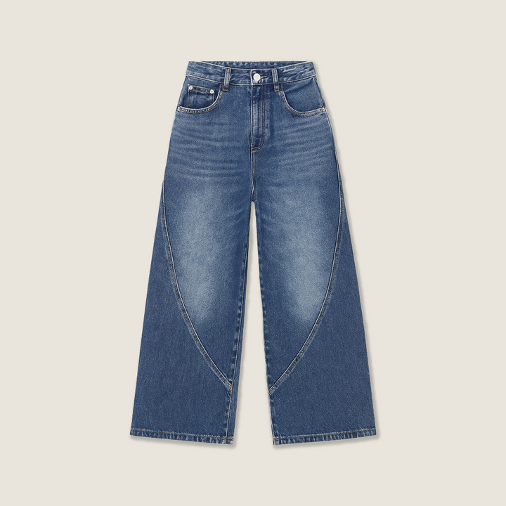 Sculpted Seam Wide-Leg Jeans M31N