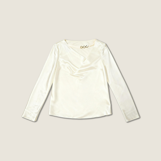 Satin Top with Gold Detail A10440