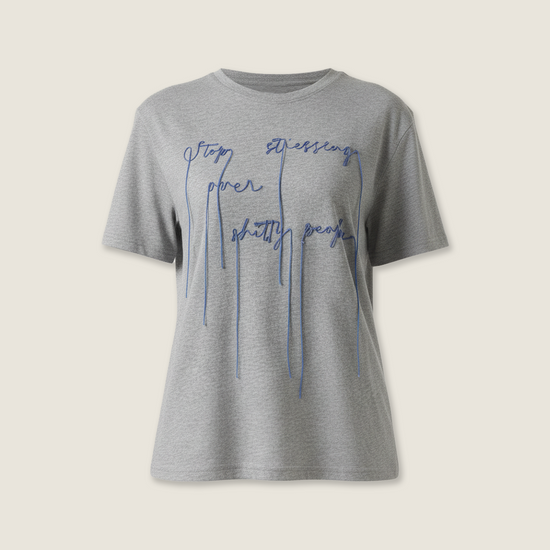 Embroidered Statement T-Shirt M31N