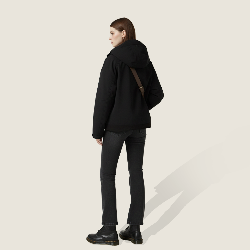 Two-Tone Hooded Jacket M31N