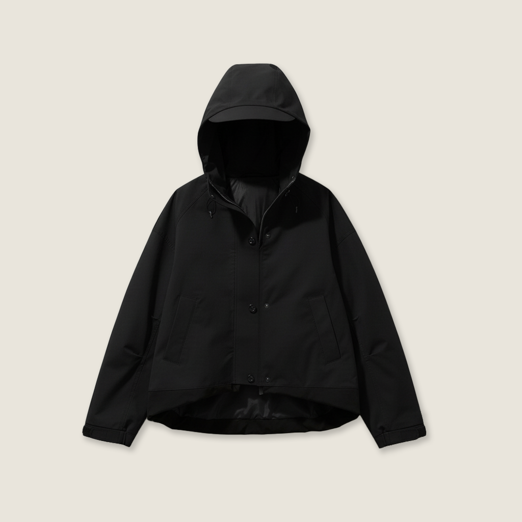 Two-Tone Hooded Jacket M31N