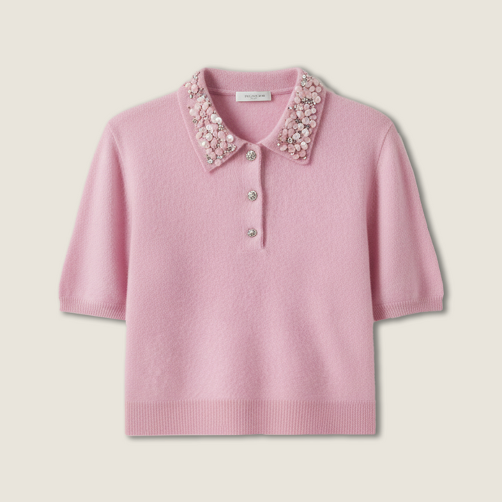 Cashmere-Wool Polo A10410
