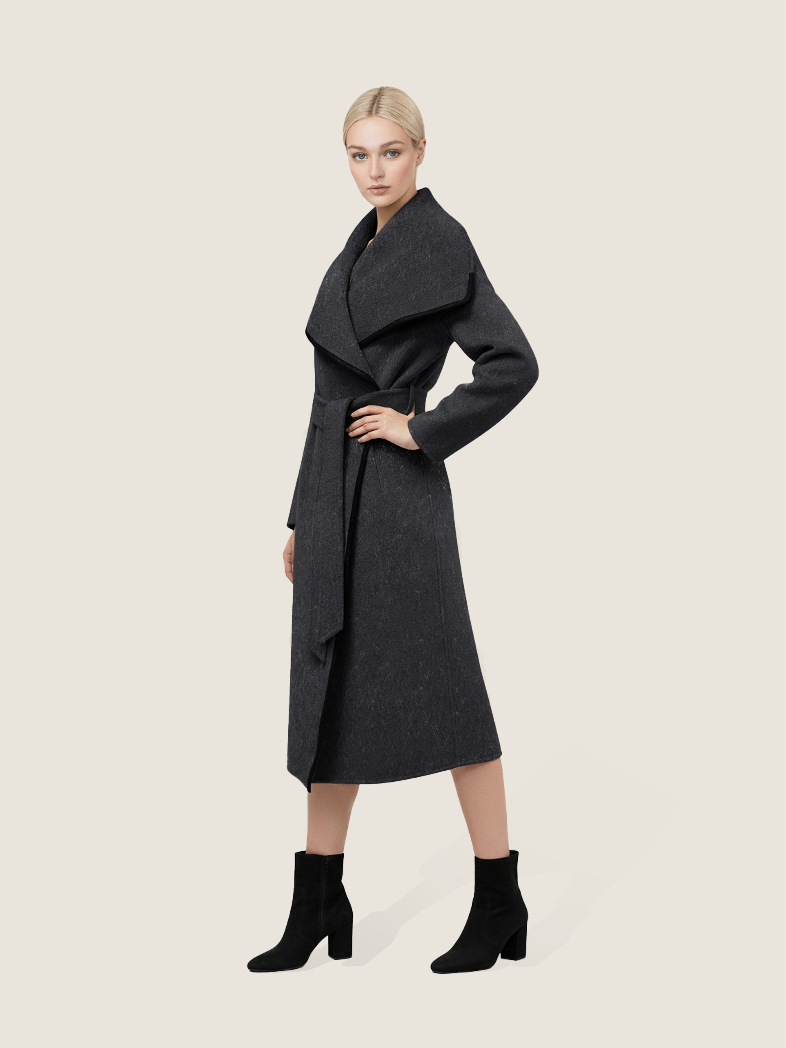 Contour Wool Wrap Coat M31N