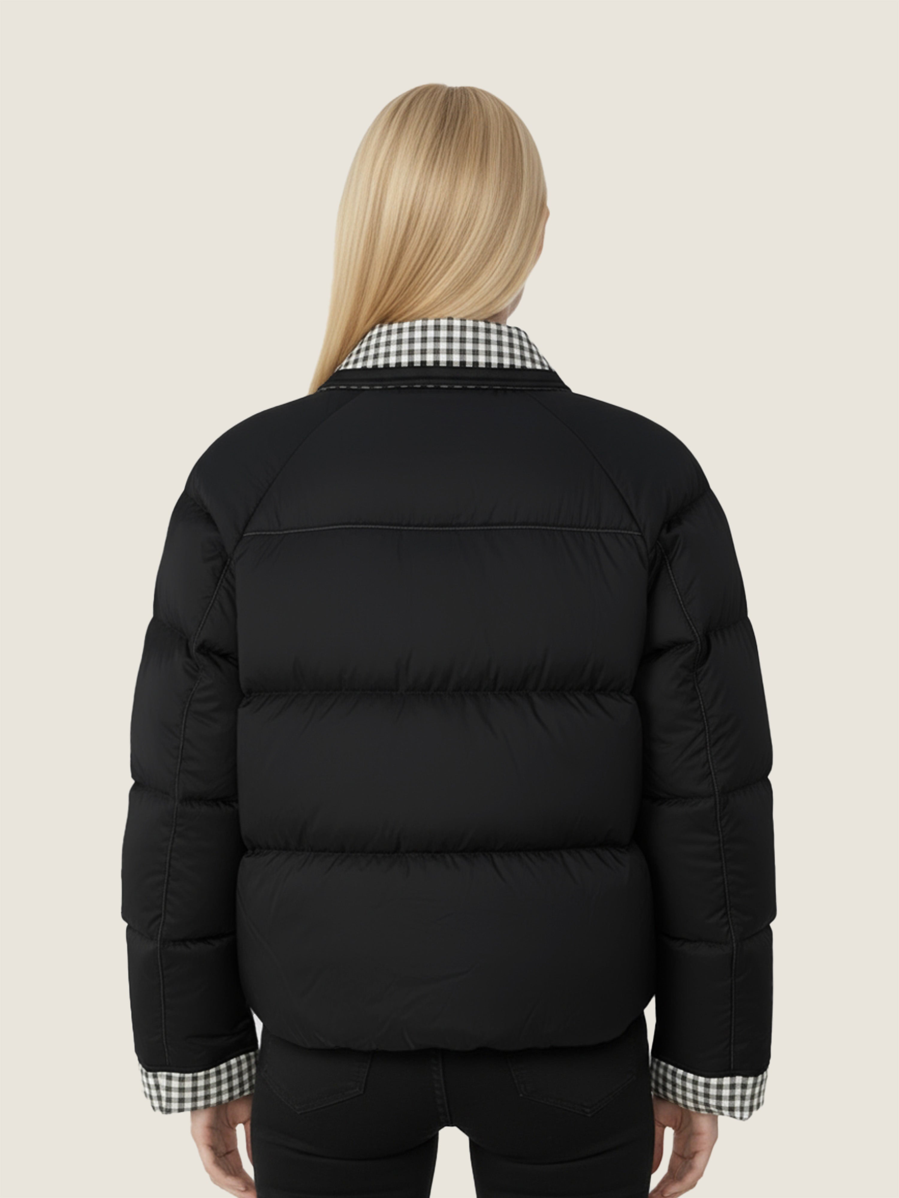 Reversible Checker Down Jacket M31N