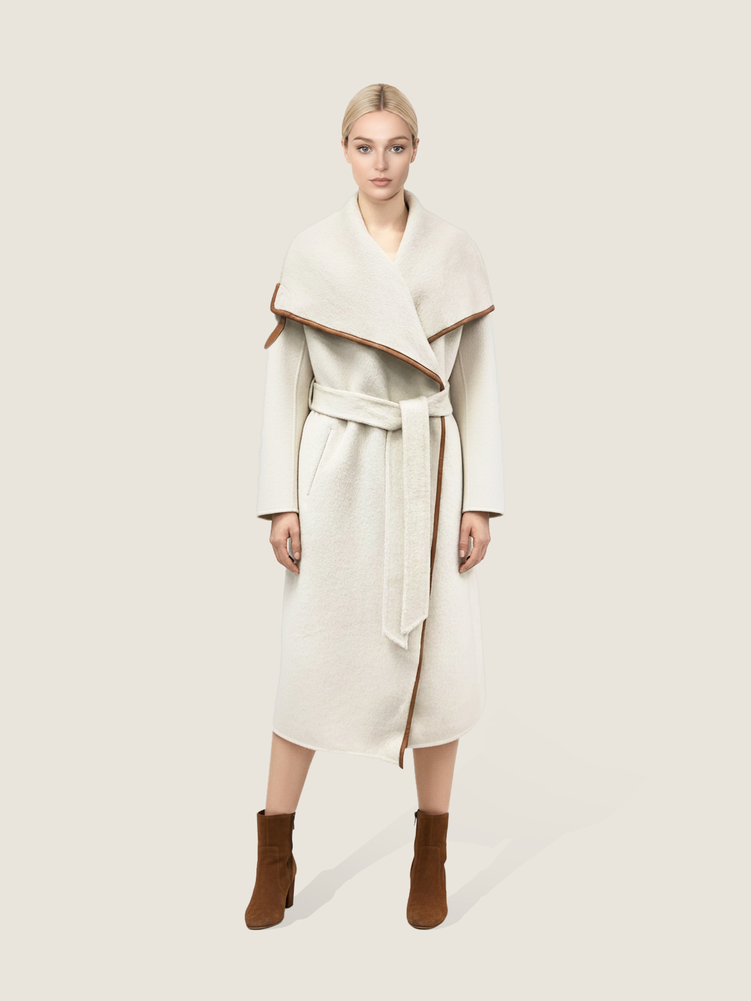 Contour Wool Wrap Coat M31N