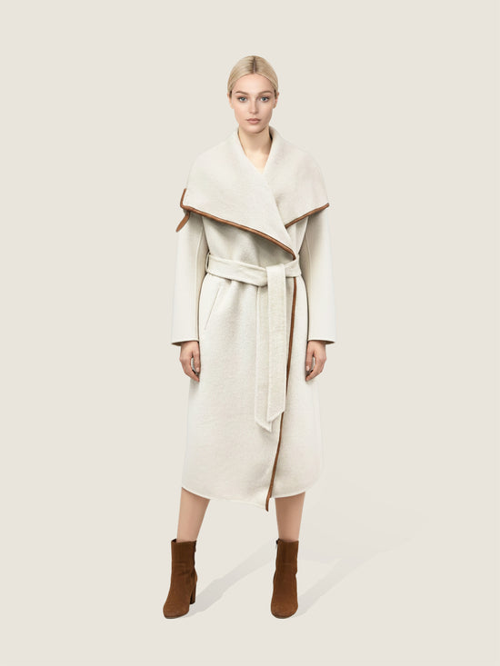 Contour Wool Wrap Coat M31N
