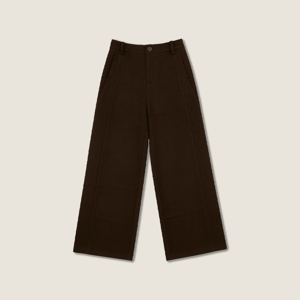 Crease-Front  Wide-Leg Trousers M31N