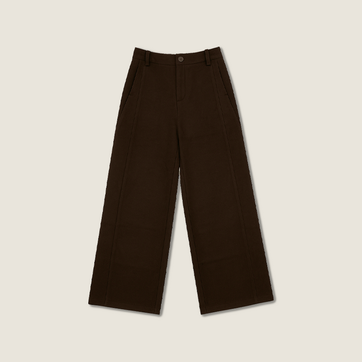 Crease-Front  Wide-Leg Trousers M31N