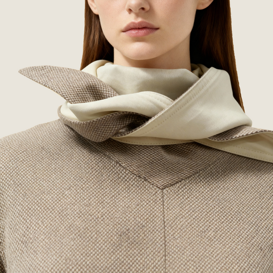 Structured Top With Scarf Detail M31N