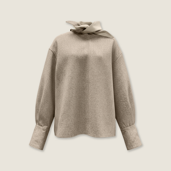 Structured Top With Scarf Detail M31N