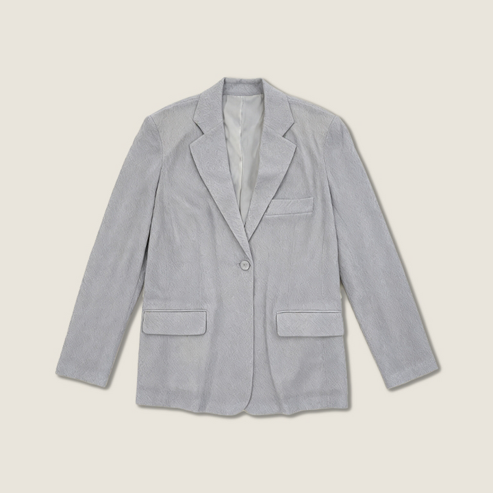 Structured Worsted Wool Jacket with Silk Lining A10406