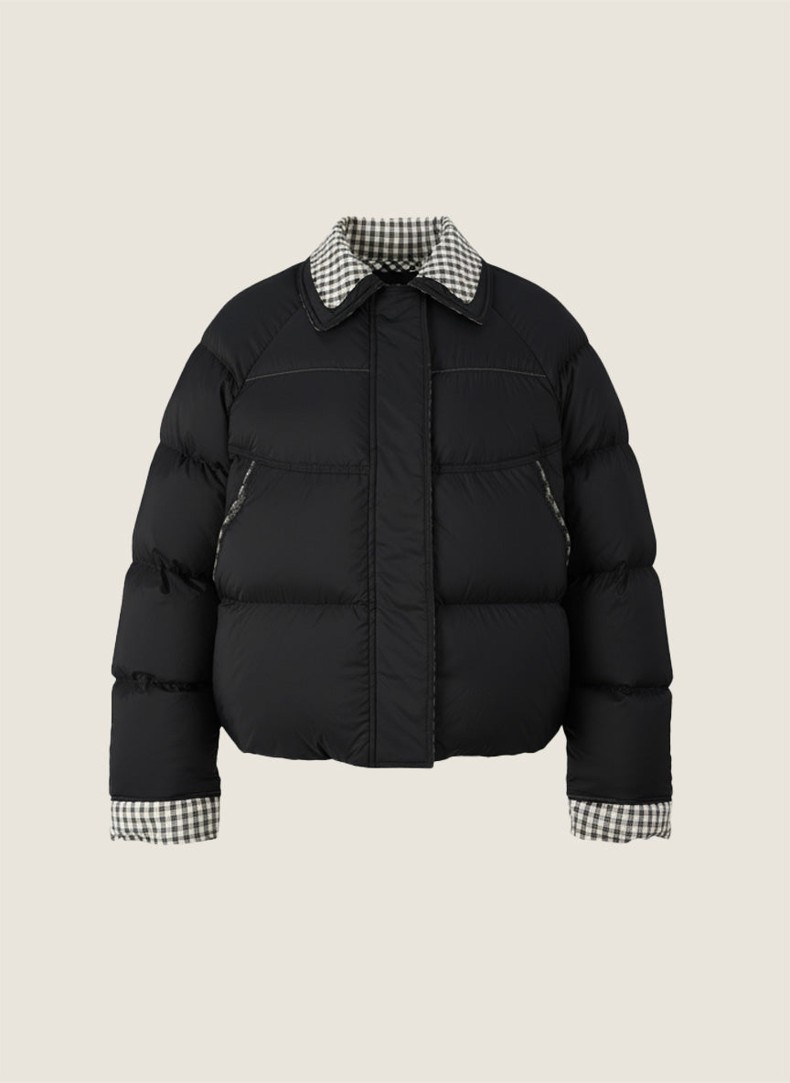 Reversible Checker Down Jacket M31N