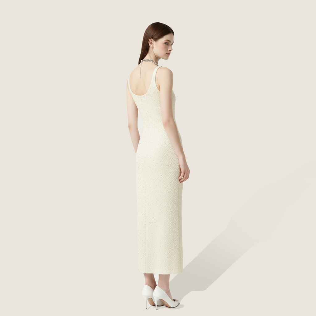 Tweed Suit Midi Dress - M31N