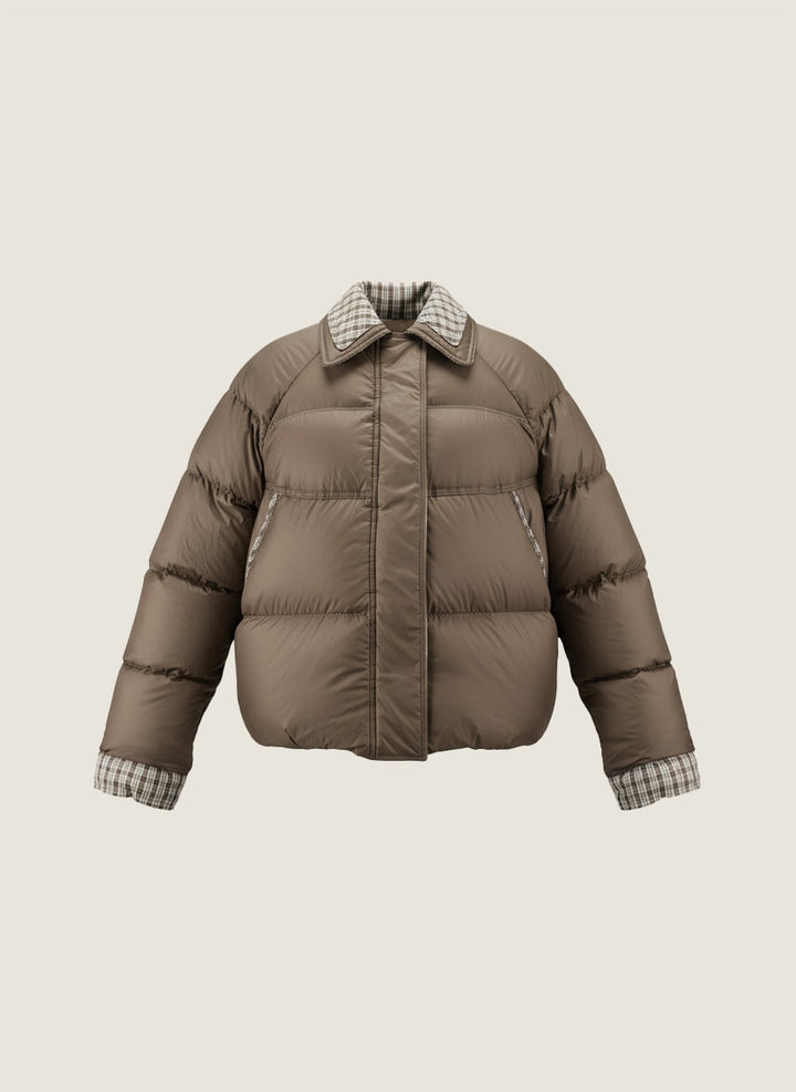 Reversible Checker Down Jacket M31N
