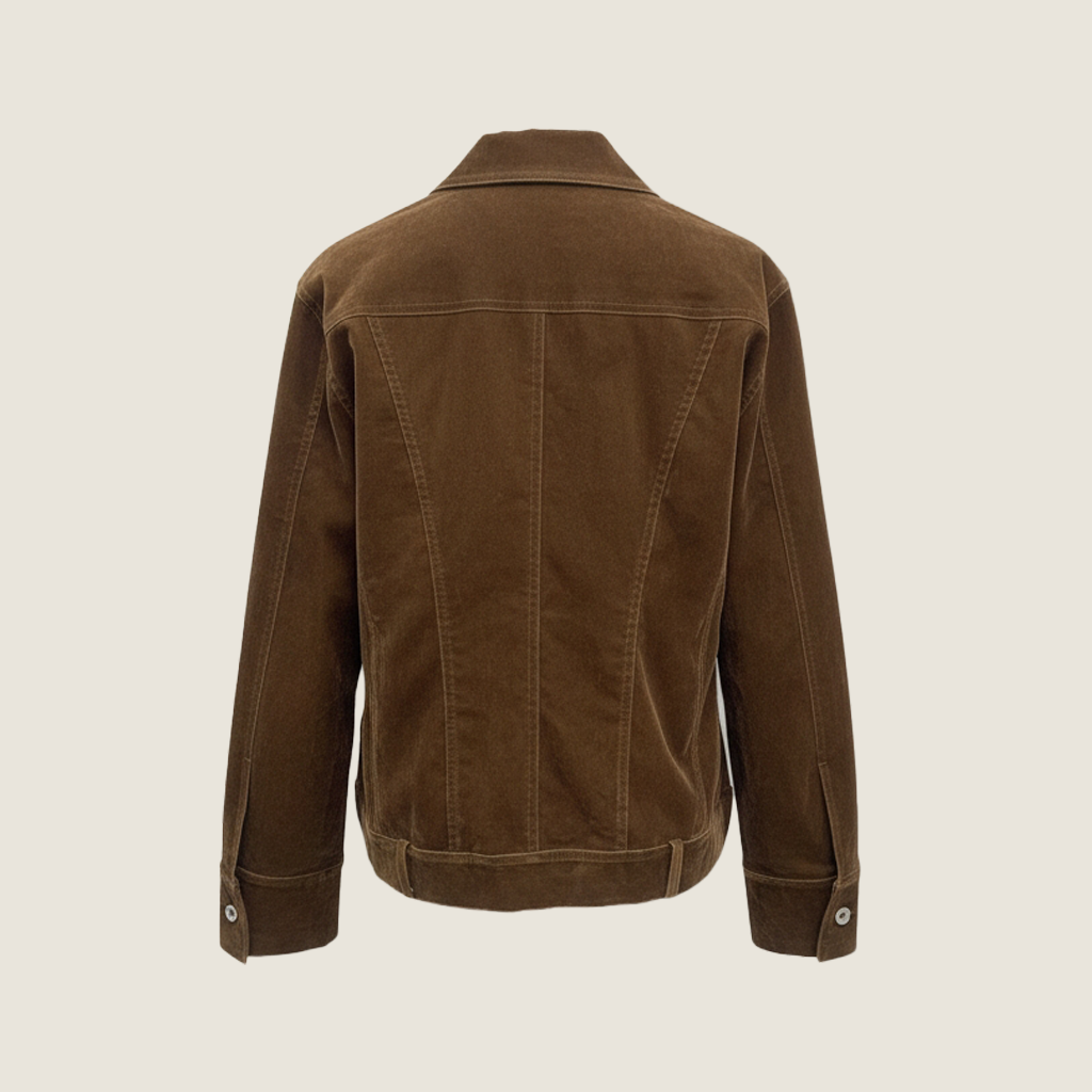 Chestnut Suede Shirt Jacket M31N