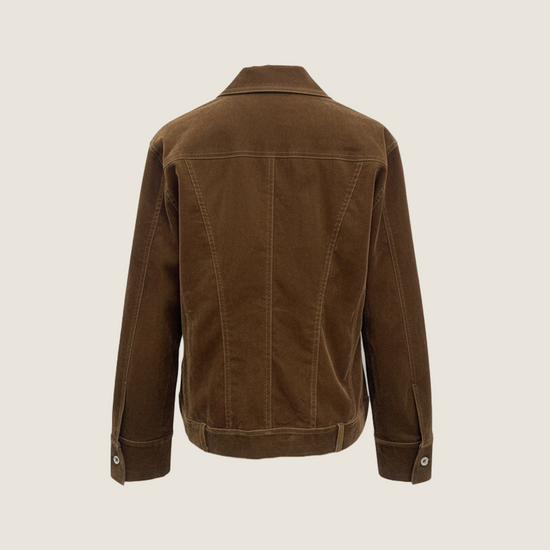 Chestnut Suede Shirt Jacket M31N