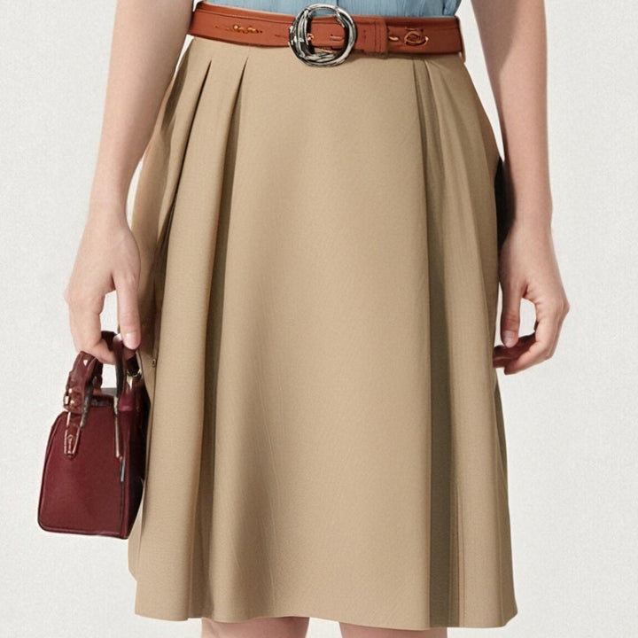 [M31N] Women's Woven Sleeveless Top and Skirt Two Piece Set Casual Chic Outfit 93109 Clothes Womenswear