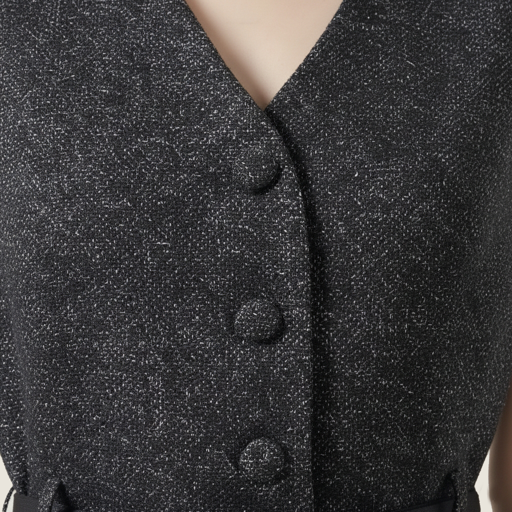 Waist Tie Vest and Skirt Set - M31N