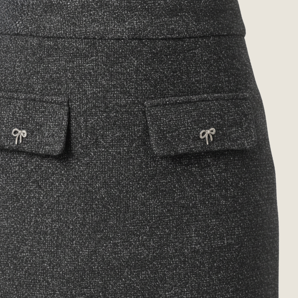 Waist Tie Vest and Skirt Set - M31N