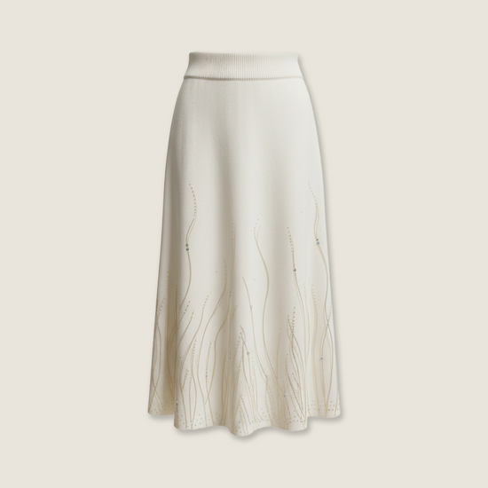 Embelished Puff Shoulder Cardigan Set - M31N