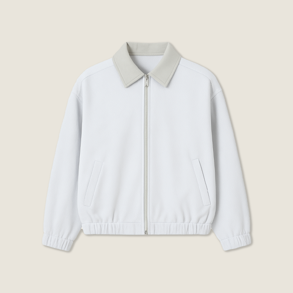 Women's Sports Jacket with Zip-up Front and Collar A10028