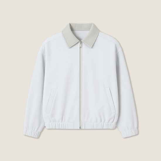 Women's Sports Jacket with Zip-up Front and Collar A10028