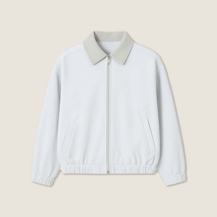 Women's Sports Jacket with Zip-up Front and Collar A10028
