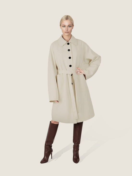 Striped Cuff Trench Coat M31N