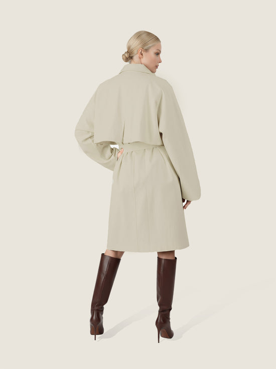 Striped Cuff Trench Coat M31N