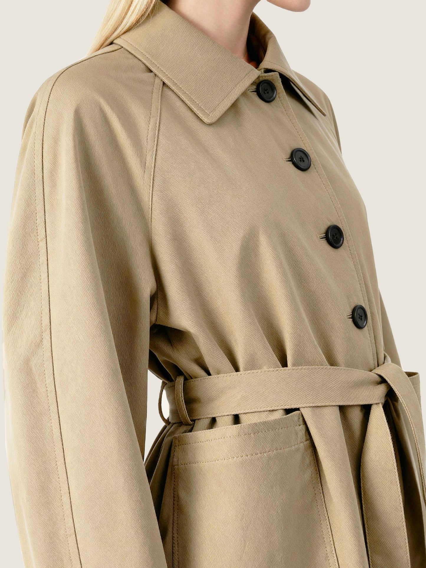 Striped Cuff Trench Coat M31N