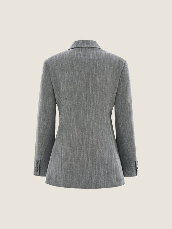 Asymmetric Collar Blazer