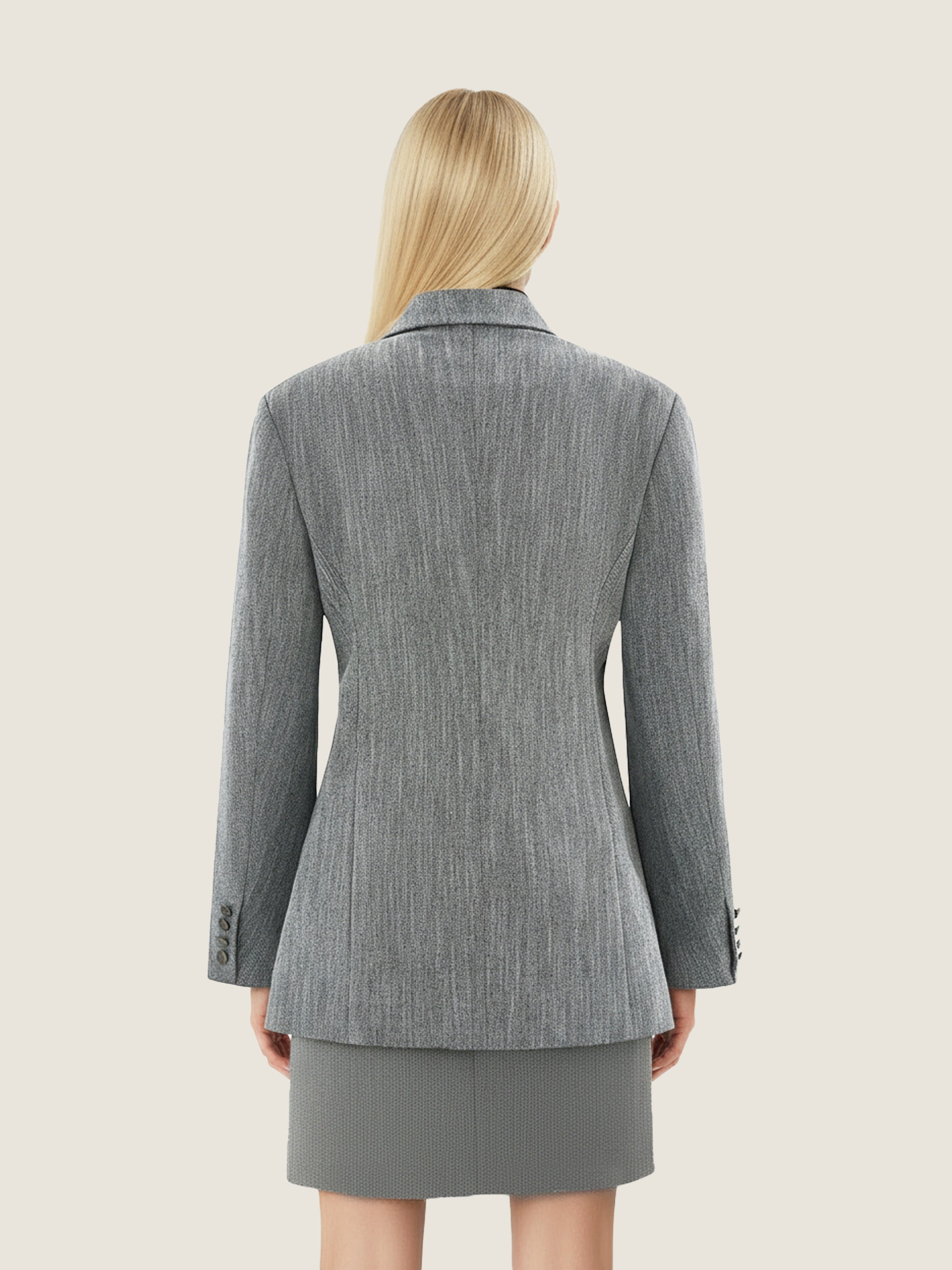 Asymmetric Collar Blazer