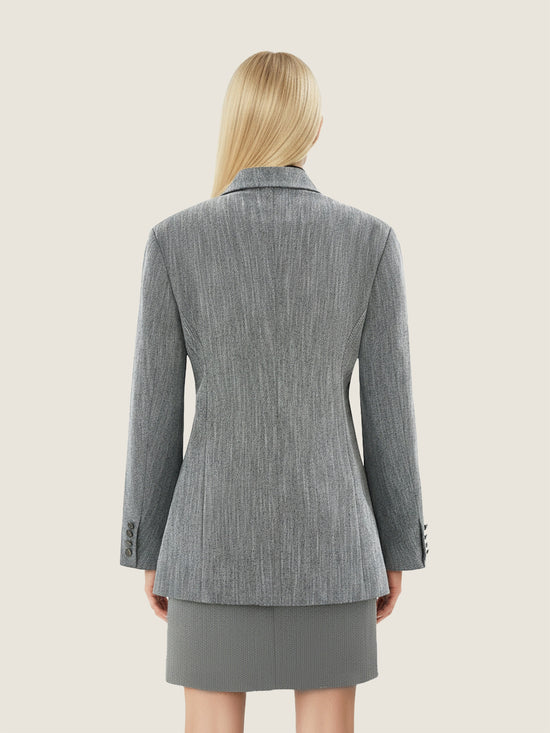 Asymmetric Collar Blazer