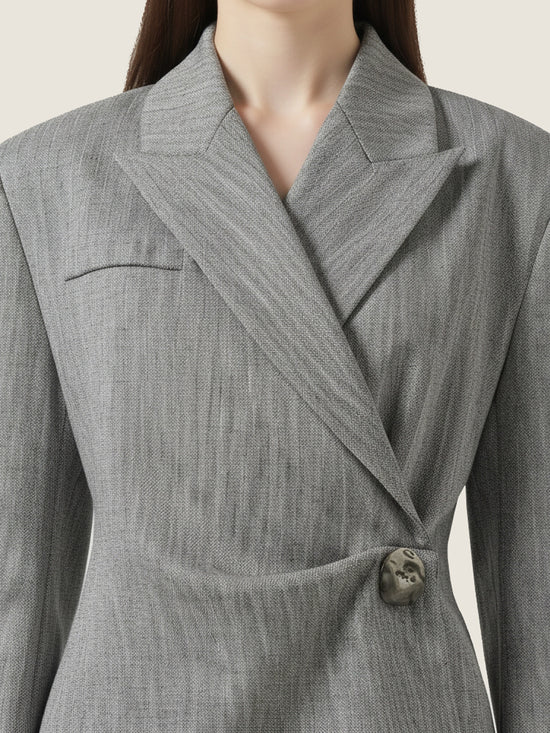 Asymmetric Collar Blazer