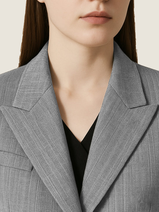 Asymmetric Collar Blazer