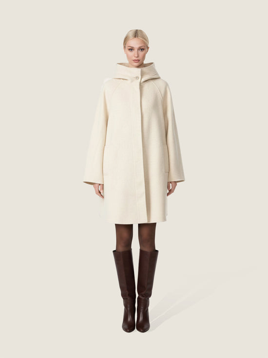 Wool Hooded Coat M31N